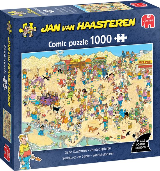 Jan van Haasteren - Zandsculpturen - 1000 stukjes puzzel - Legpuzzel