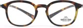 Montana MNR4A leesbril met lange poten Tortoise +1.50 - Hangend - Nek