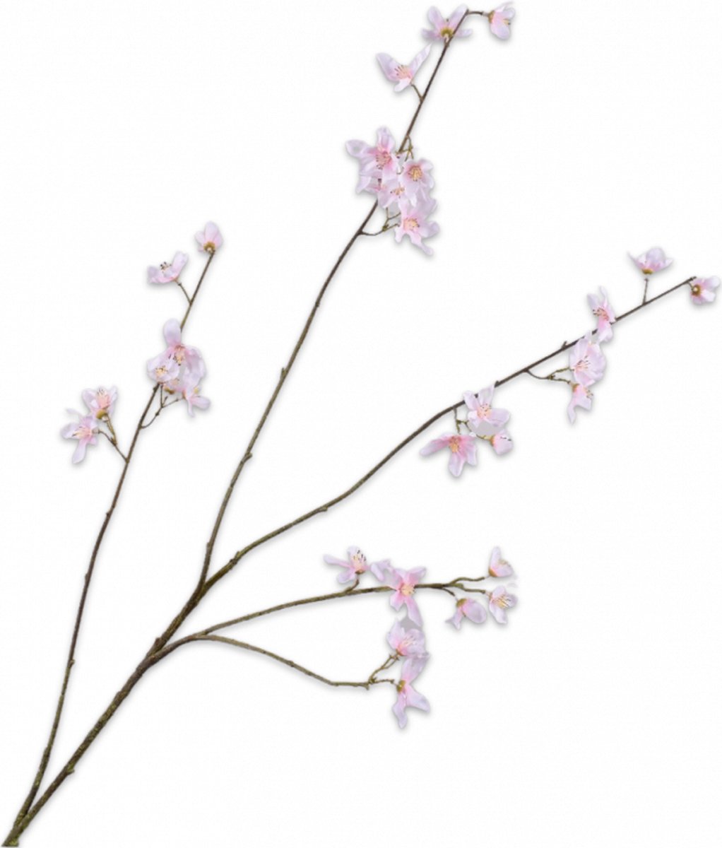 Silk-ka Kunstbloem-Zijden Bloemen Bloesem Tak Roze 114 cm