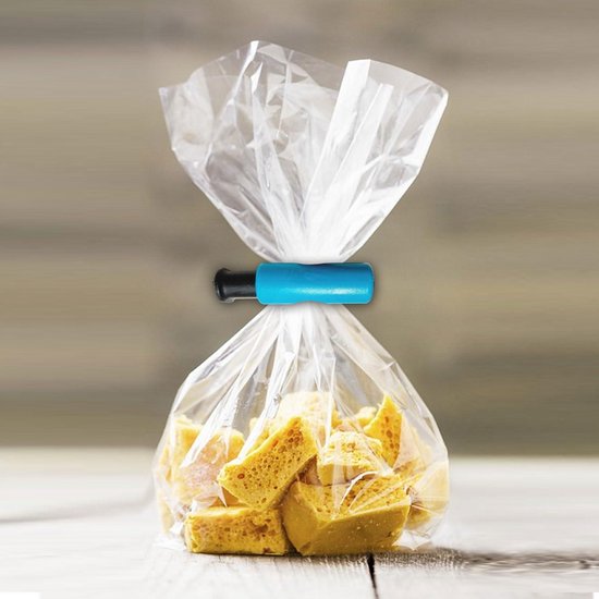 Yoosso 40 stuks sluitclips, 6 cm/11 cm lange zakclips, sluitklemmen, levensmiddelclips, kunststof voor koffie, melkpoeder, koekjes, snoep (zwart
