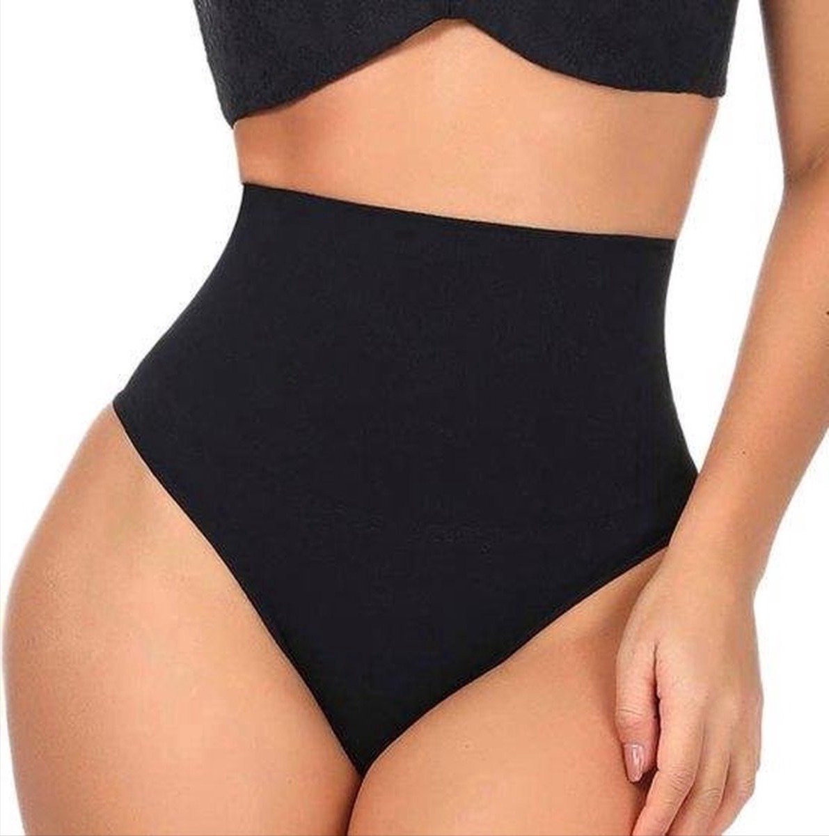 New Age Devi Shapewear - High waist string zwart - Correctie ondergoed zwarte