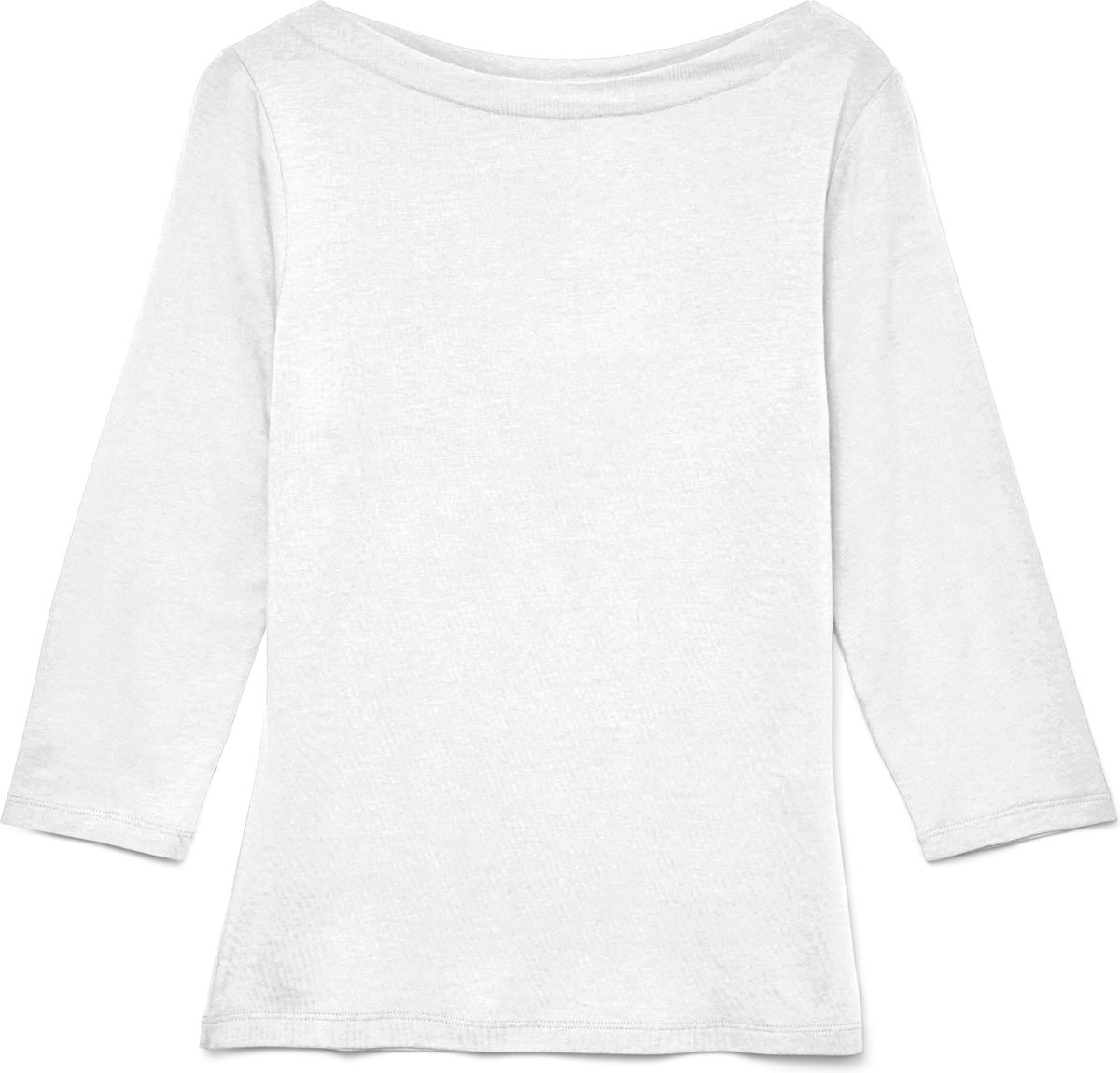 Vero Moda T-shirt Vmpanda Modal 3/4 Top Jrs Noos 10274133 Bright White Dames Maat - XXL