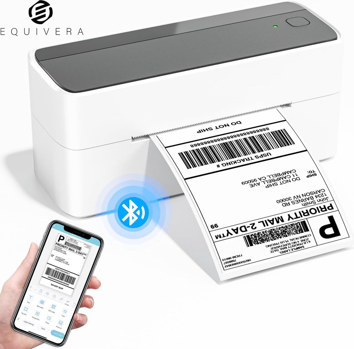 Equivera Labelmaker - Label Maker - Lettertang - Label Printer - Labelprinter