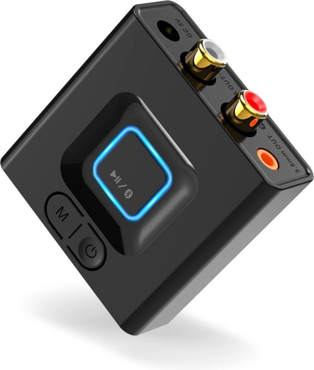 ApexArte® Bluetooth Receiver Aux - Ontvanger - Carkit - Zwart