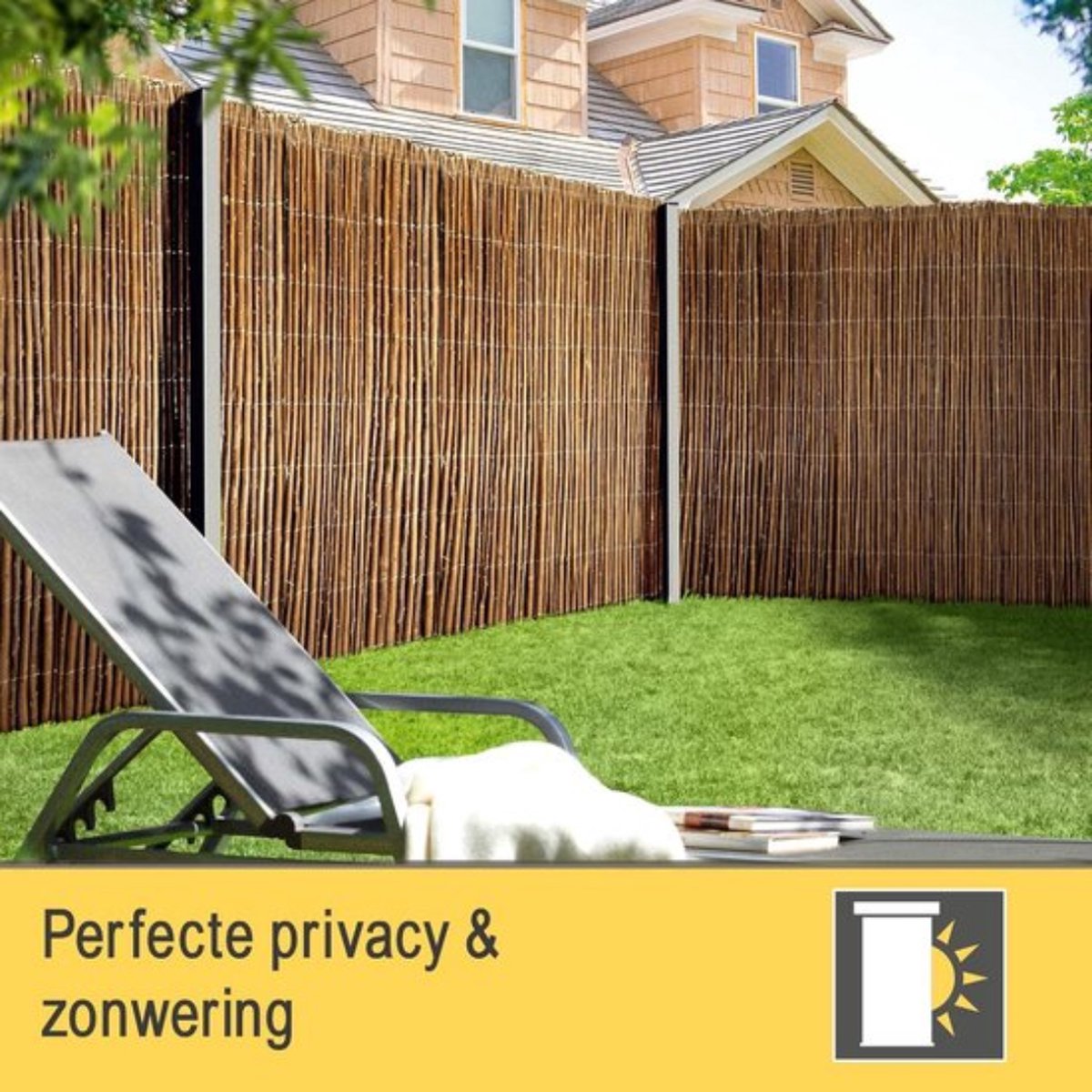 Wilgenmatten wilgenmat wilgenrol 2x5m - 200x500cm - 10mm - Tuinschermen kopen? | Korting tot 23