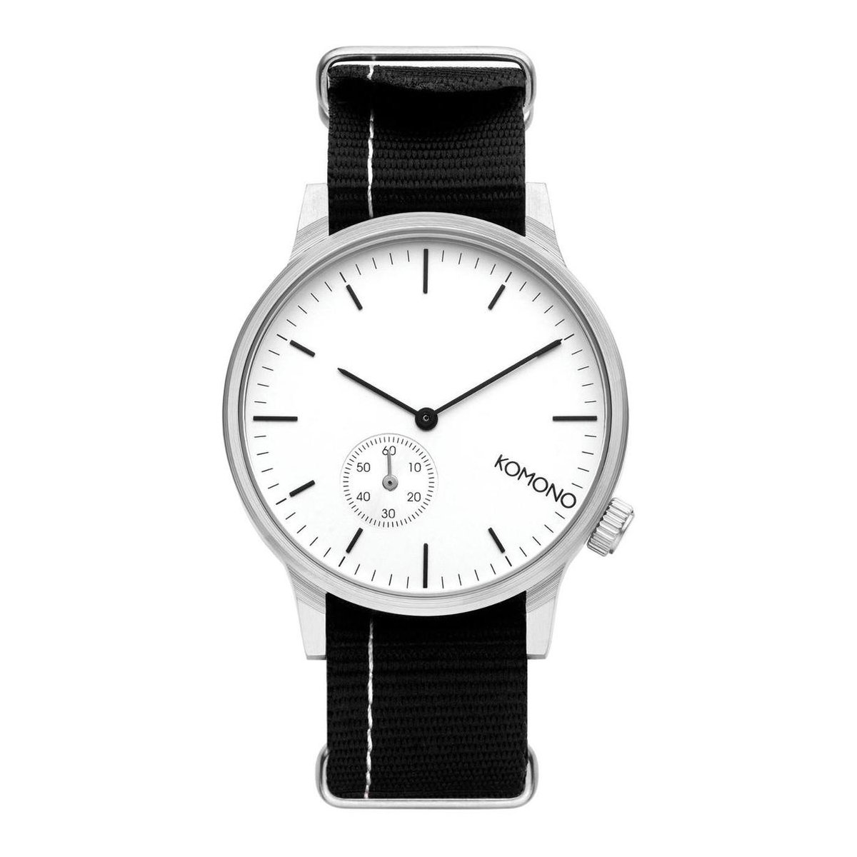 Komono Polshorloge Winston Subs Nato Black W2275 Zwart - Nylon