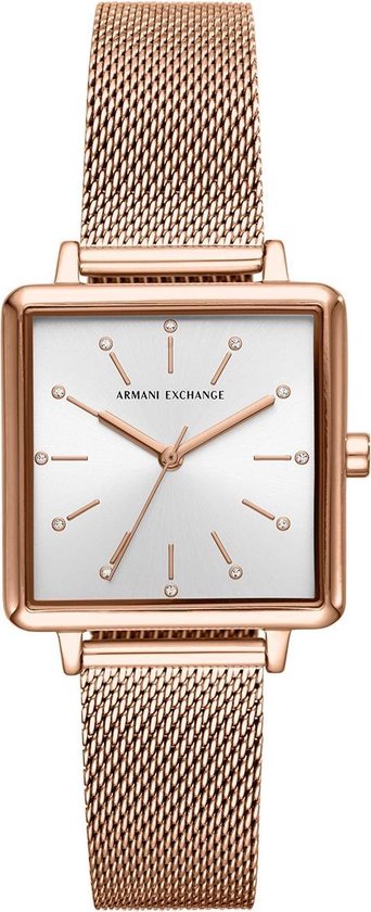 Armani Exchange Lola Square Horloge  - Goudkleurig