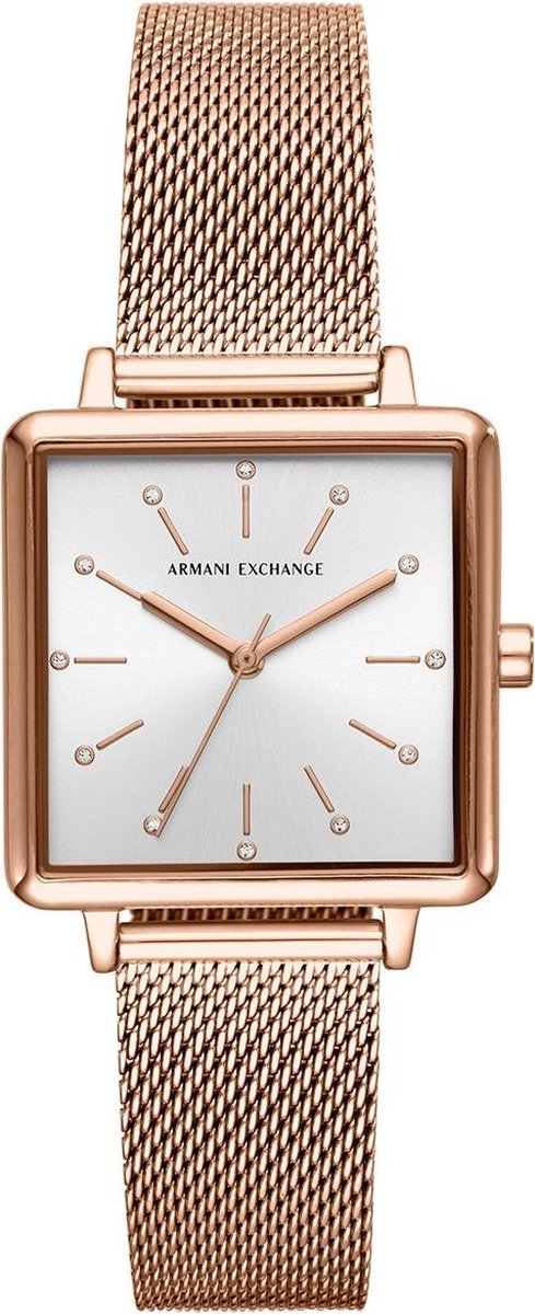 Armani Exchange Lola Square Horloge - Goudkleurig