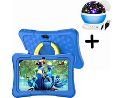 Oneiro Kindertablet KIDSPLAY 7 inch BLAUW - Kindertablet vanaf 3 jaar - Ouder Control App - Beschermhoes - Android 11 – 3000 Mah Batterij - Roze