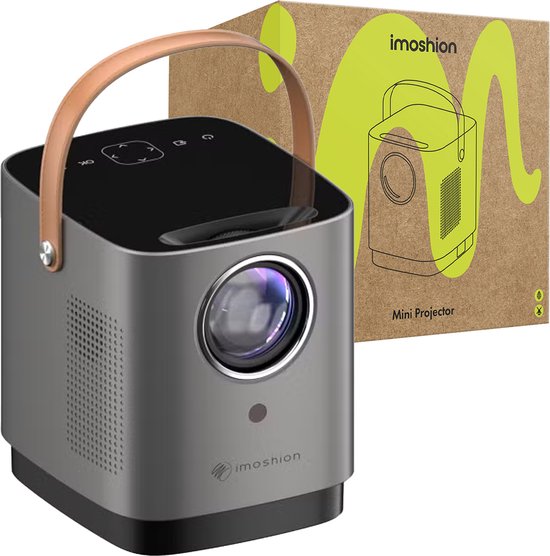 iMoshion Draagbare Beamer - Full HD Mini Beamer / Projector - Streamen via WiFi - Grijs
