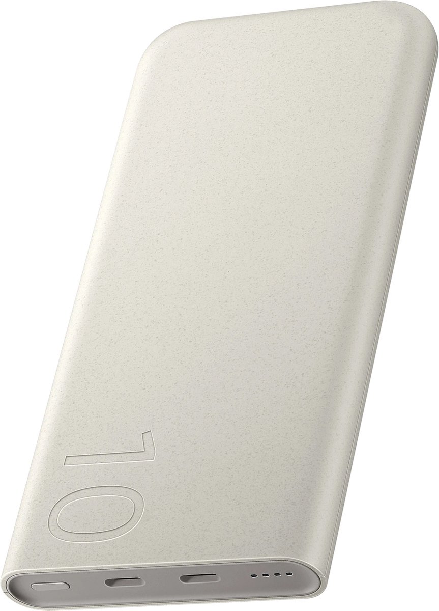 Afbeelding 2 van Samsung Bundel - Samsung Fast Charge Duo Powerbank - 25W - USB-C - 10.000 mAh - Beige + Samsung USB-C Adapter - 25W - Zwart