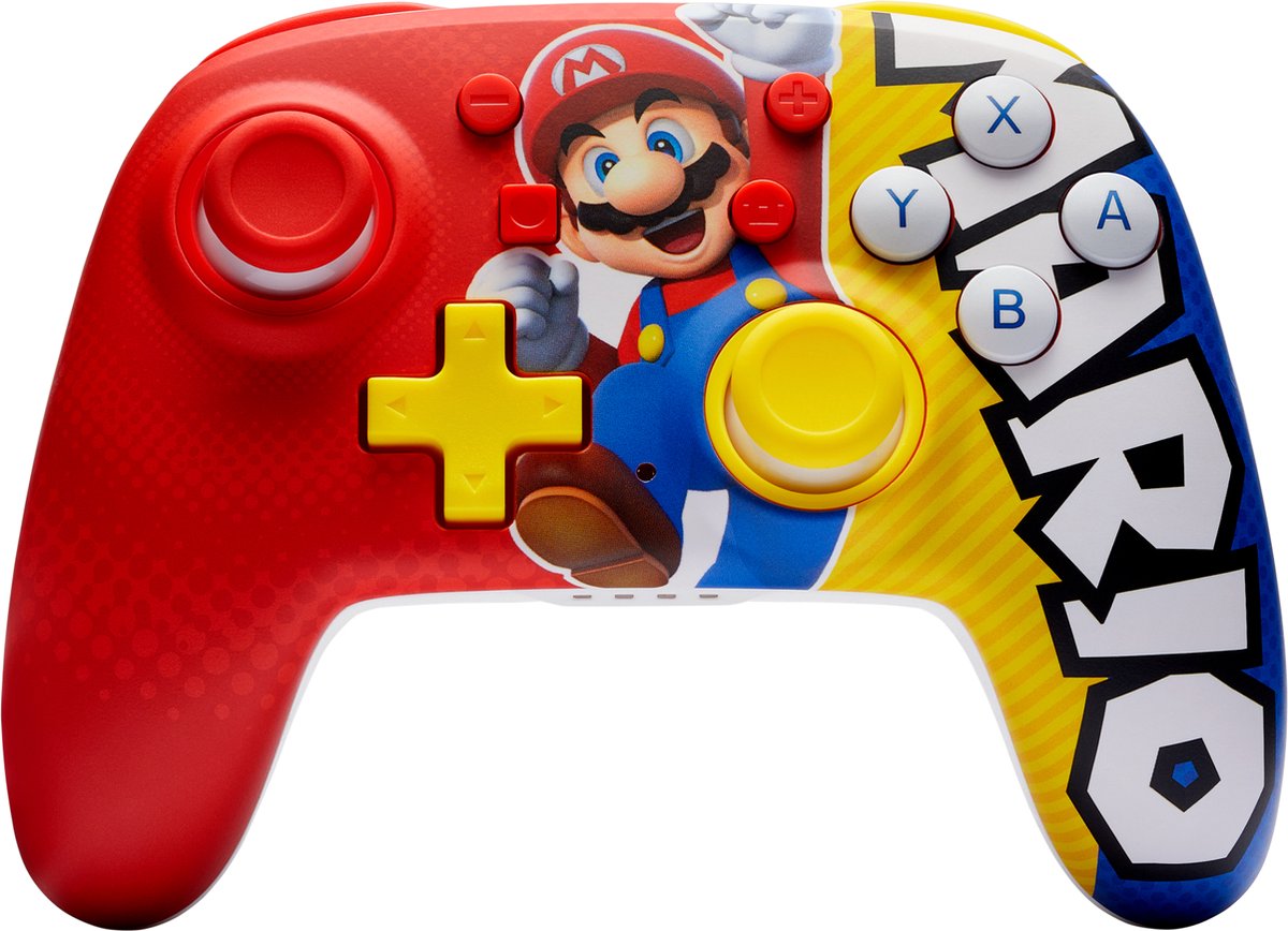 PowerA Nano Verbeterde Draadloze Controller voor Nintendo Switch - Mario Victory