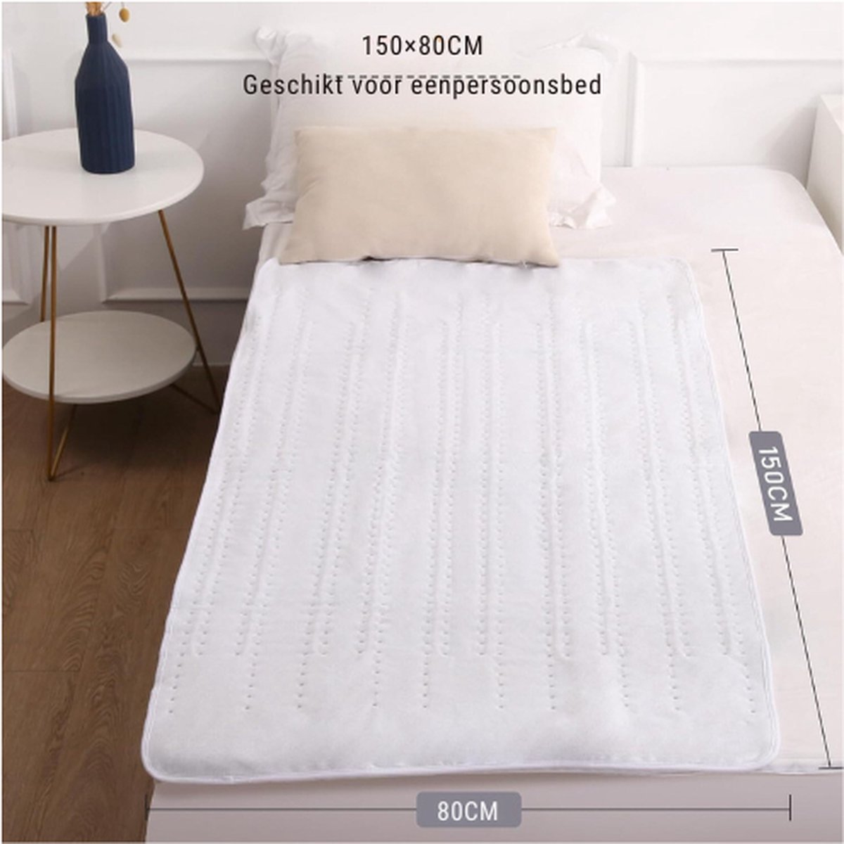 Heat Underbed 150 x 80 cm, Electric Bed Warmer with 10 Temperature Levels and 1-9 Hours Automatic Shut-Off, Easy Attachment to Bed and Mattress, Machine Washable (Light Grey Heat Underbed 150 x 80 cm, Electric Bed Warmer with 10 Temperature Levels and 1-9 Hours Automatic Shut-Off, Easy Attachment to Bed and Mattress, Machine Washable (Light Grey