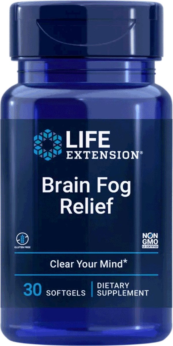 Goedkoopste Life Extension - Brain Fog Relief - 30 Softgel Capsules - Snelwerkende, Cafeïnevrije Nootropic Formule - Voedingssupplementen
