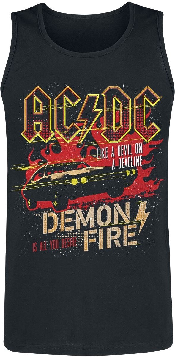 AC/DC Demon Fire Heren Tanktop - zwart - S