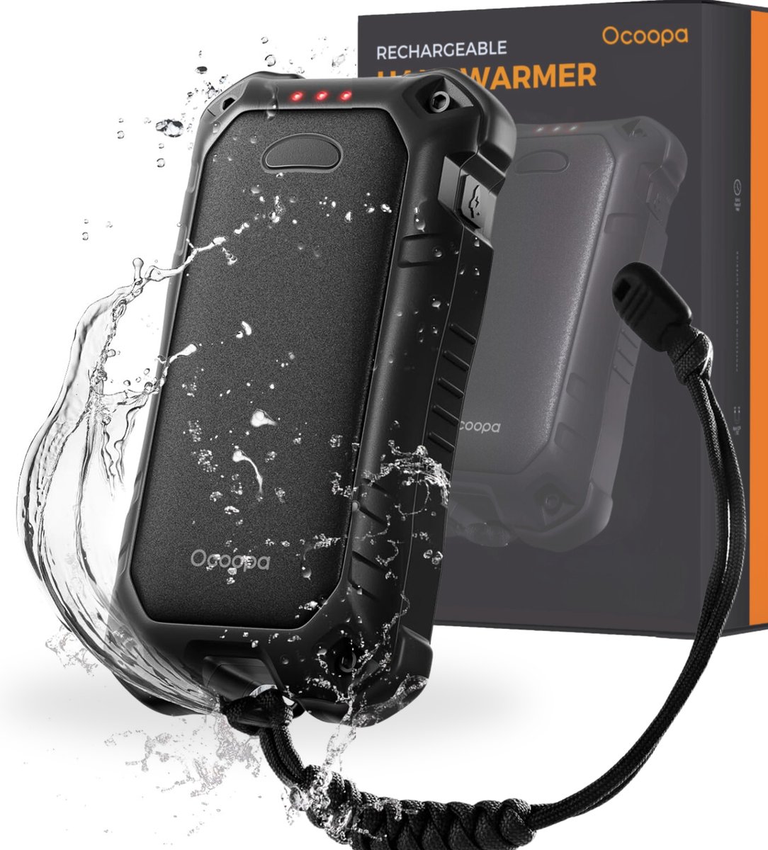 Goedkoopste Handwarmer OCOOPA Herbruikbaar & Oplaadbaar - 8-18 Uur Warmte (37- 52°C) UT4 Extreme - Krachtige Powerbank 10.000 mAh - 22.W Ultrasnelladen - IP56 Stof- & Waterdicht - Outdoor - Basic voor Noodpakket