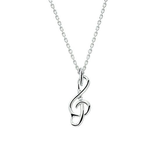 Collier pendentif note de musique en Argent