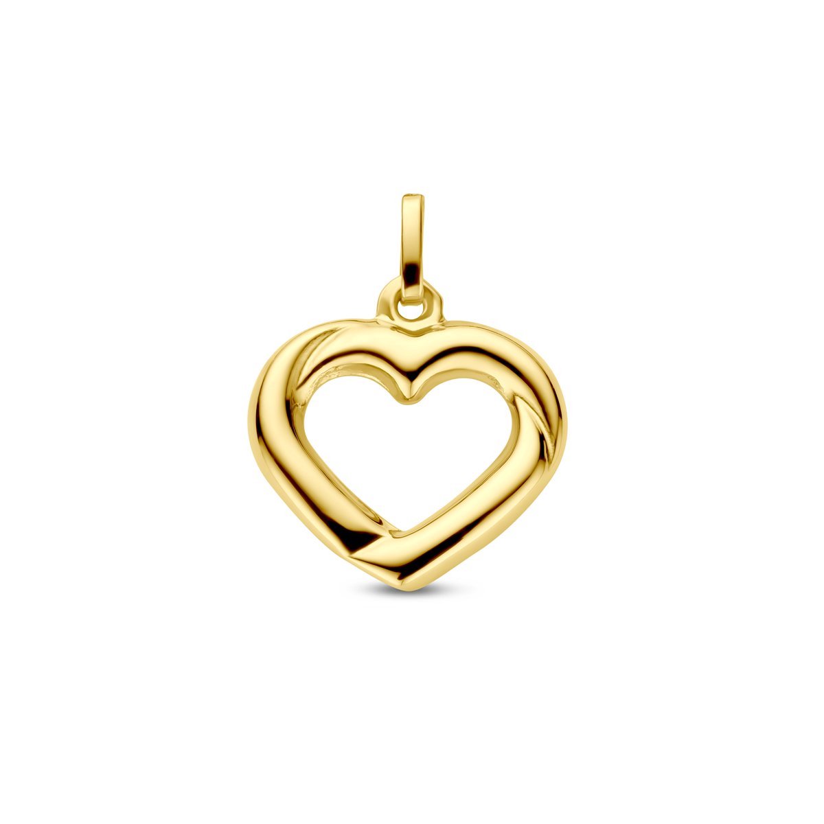 14K geelgoud hanger hartje 4030666
