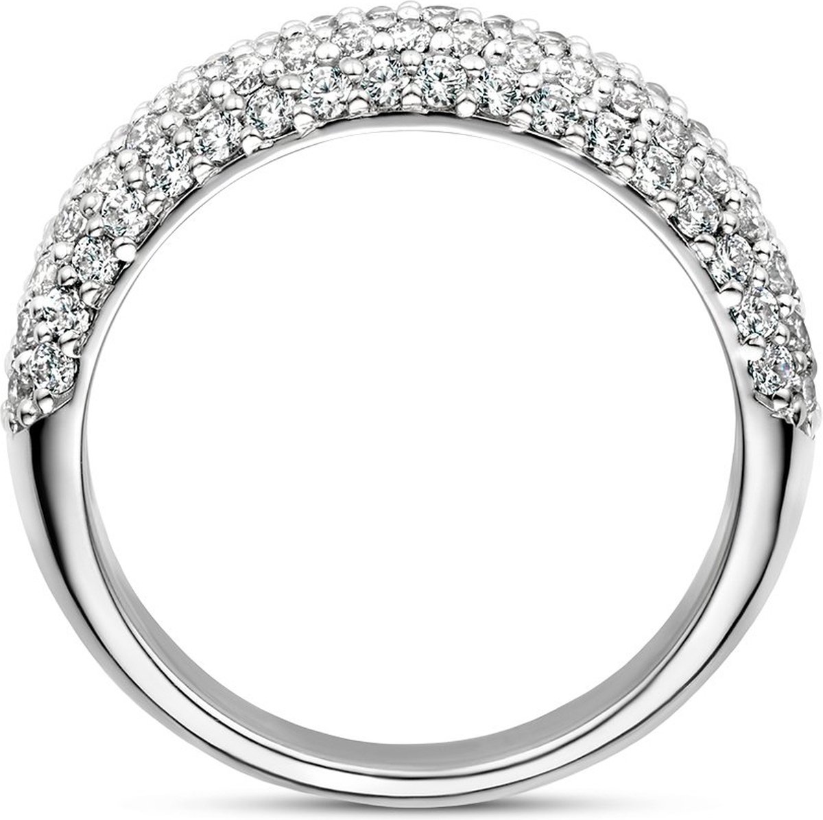 Gerhodineerd Zilver Ring Met Zirkonia 1336950