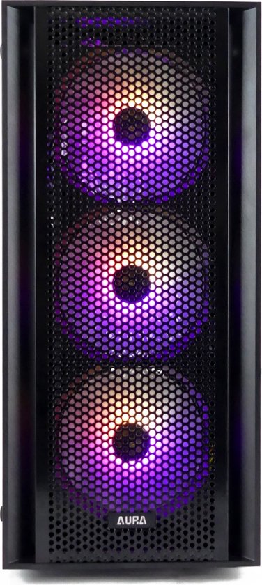 Configuration complète du PC de jeu Ryzen 5 Budget 6 Core comprenant un casque de Gaming , un moniteur 27", un clavier, une souris et un tapis de souris - SSD 1 To - 32 Go de RAM - WiFi - Windows 11 Pro