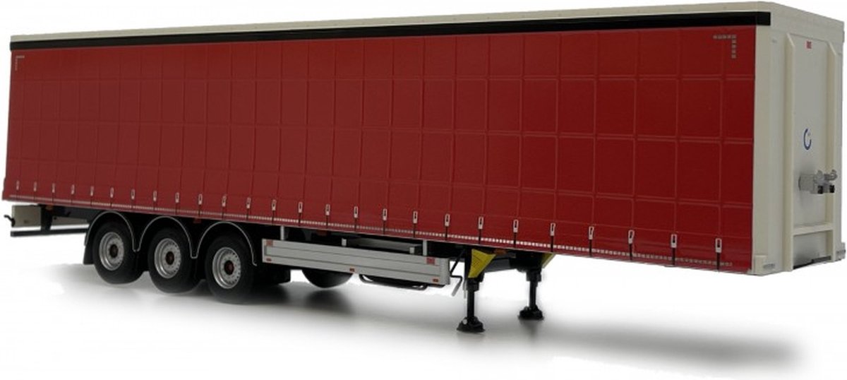 Marge Models Pacton Curtainside Trailer Plain RED