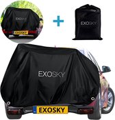Exosky ® Fietshoes voor 2 Fietsen Fietsendrager - Waterdicht Ultra Sterk Oxford Coating - Hoes Voor 1 / 2 Fietsen XXL - Fietsbeschermhoes Incl. Opbergzak