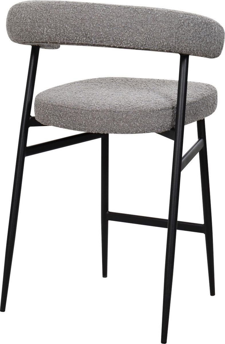 HTfurniture-barkruk-cream color-black legs