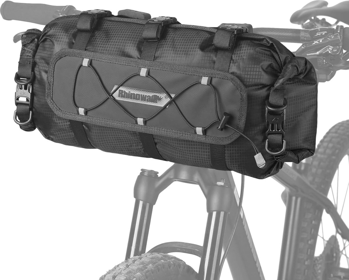 fietstas + bagagedrager - fietstas - 12 l - Zwart