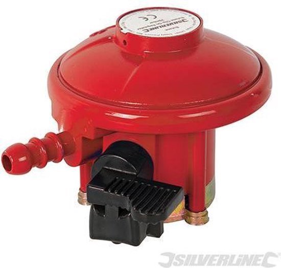 Silverline Gasdrukregelaar - 27 mm klemventiel - 37 mbar - Voor kamperen en barbecues van Silverline — afbeelding 5