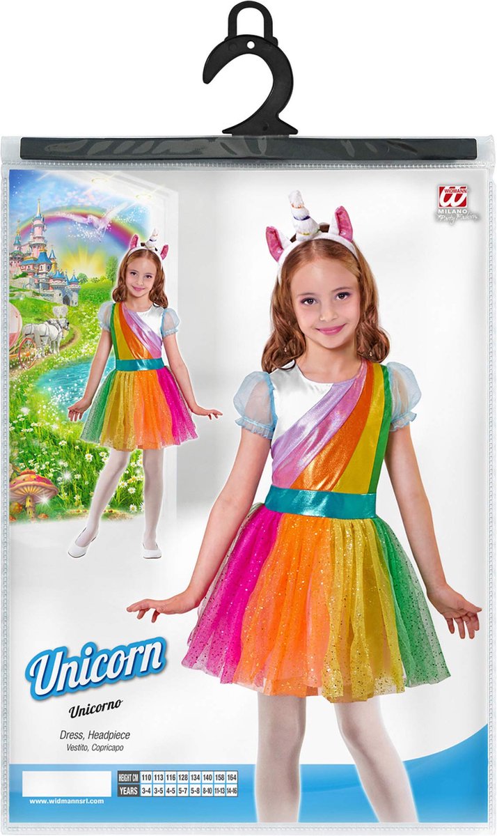 Eenhoorn unicorn kinderjurkje