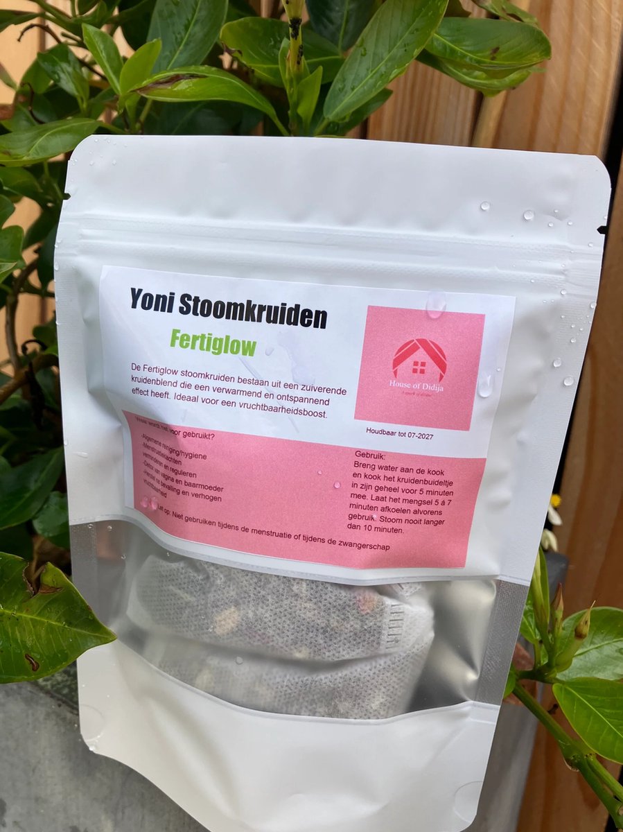 Goedkoopste Yoni Stoomkruiden Fertiglow (kinderwens) - House 0f Didija - vaginale stoom kruiden - v steamkruiden - 100 natuurlijk - Kinderwens
