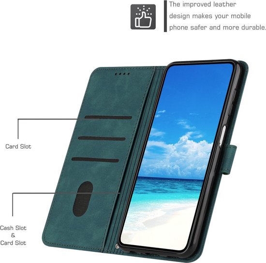 Coverup Smile Book Case Convient pour Samsung Galaxy A05s - Vert