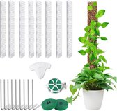 Atwlux Grote Monstera klimhulp, 2 stuks, 120 cm, plantensteun voor klimplanten, flexibele mosstaaf voor Monstera, handgemaakte kokosstaaf, plantenstok ter ondersteuning van kamerplanten