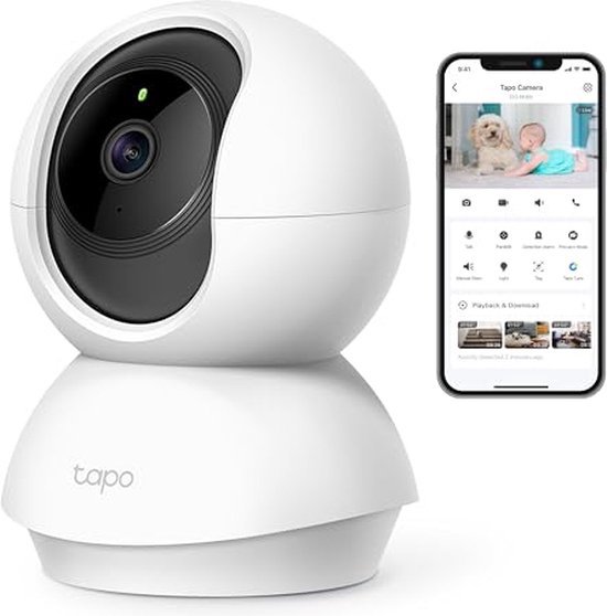 Tapo C200 Beveiligingscamera binnen - 1080P- Full HD- Pan/Tilt