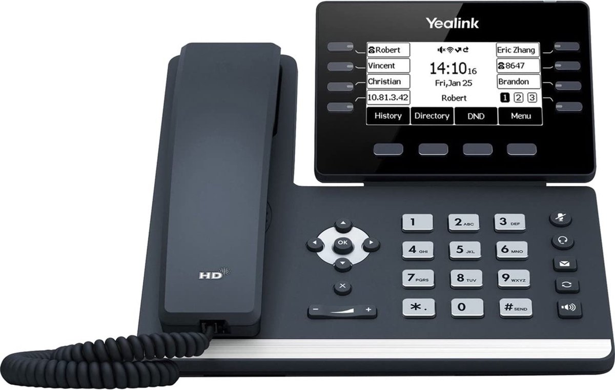 Yealink SIP-T53W IP telefoon Grijs 8 regels LCD Wifi