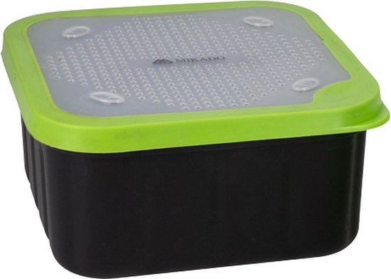 Mikado Pelletbox 1L met Zeef - Aasdoos Karper - Voerdoos Pellets van Merkloos — afbeelding 3