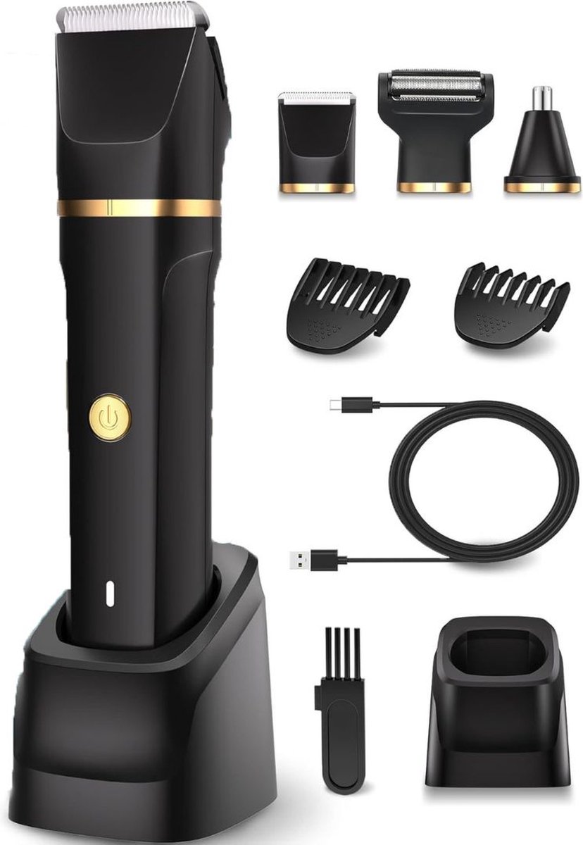 White-label® Bodygroomer mannen - Scheerapparaat - Baardtrimmer - Body Trimmer Heren - Zwart