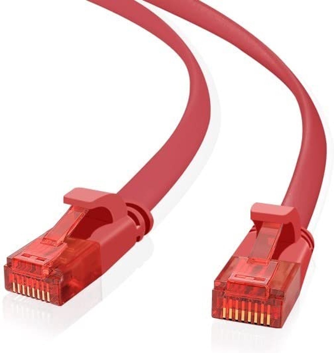 Ultra slim Patchkabel S/FTP Cat 6A rood 3 M - Netwerkkabel - Computerkabel - Kabel
