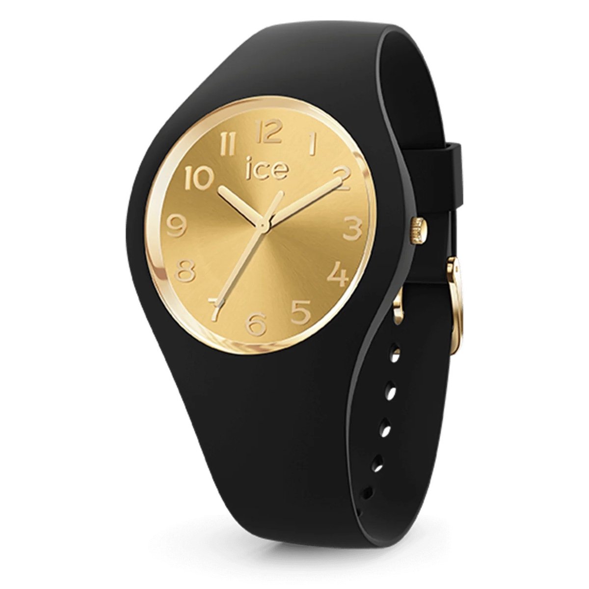 Ice Watch ICE glam - Black chic 022584 Horloge - Siliconen - Zwart - Ø 37 mm