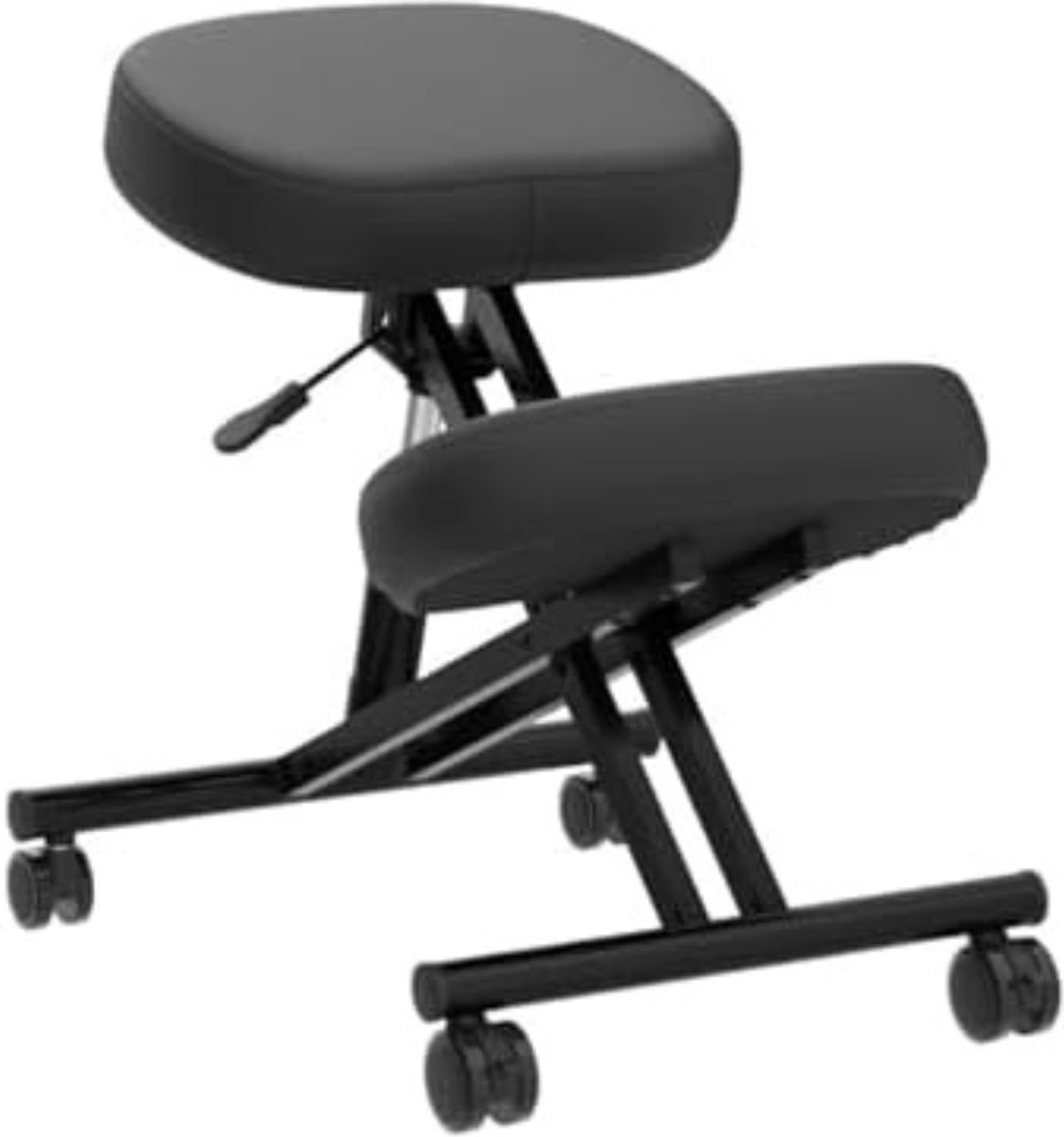 Solacis Kniestoel - Ergonomisch - In hoogte verstelbaar - Comfortabel werken - Must have voor alle thuiswerkers of op kantoor! Zwart