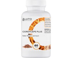 Cordyceps Sinensis Plus - Met Reishi & Silicium Extract - Paddenstoelen extract - 60 Vegetarische capsules - LUTO Supplements