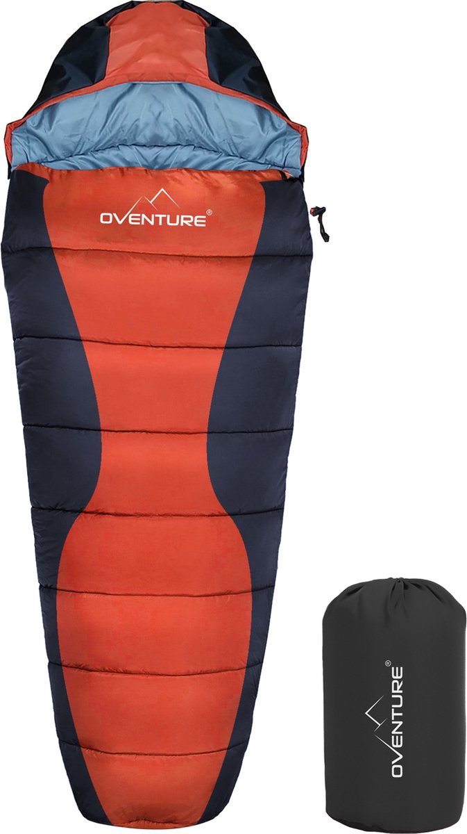 Oventure Blaze slaapzak - mummiemodel - 230 x 80 / 60 cm, incl. compressietas