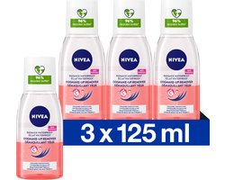 Top 10 oogmake-upremovers 2026: NIVEA Verzorgende Oogmake-up Remover 3 x 125 ml