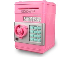 MODITO Kluis met Pincode Roze PRO - Automatisch sparen voor kinderen - Educatief