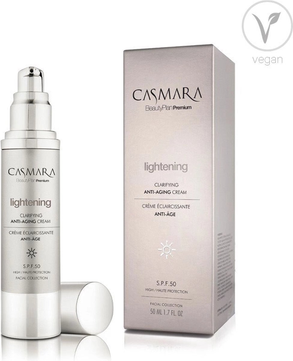 Casmara Lightening Anti-verouderingscrème SPF 50 / Oplichtende Anti-verouderingscrème 50 ml