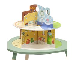 Stokke MuTable Speelhuis - 2024 Redesign - Inclusief Speeltuin, Familiehuis, Museum en Kleuterschool - Gemaakt van Hout, Schroefloze Montage - Voor 18 Maanden+