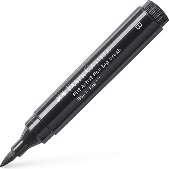 Faber-Castell brushpen - tekenstift - Pitt Artist Pen - Big Brush - 199 zwart - FC-167699