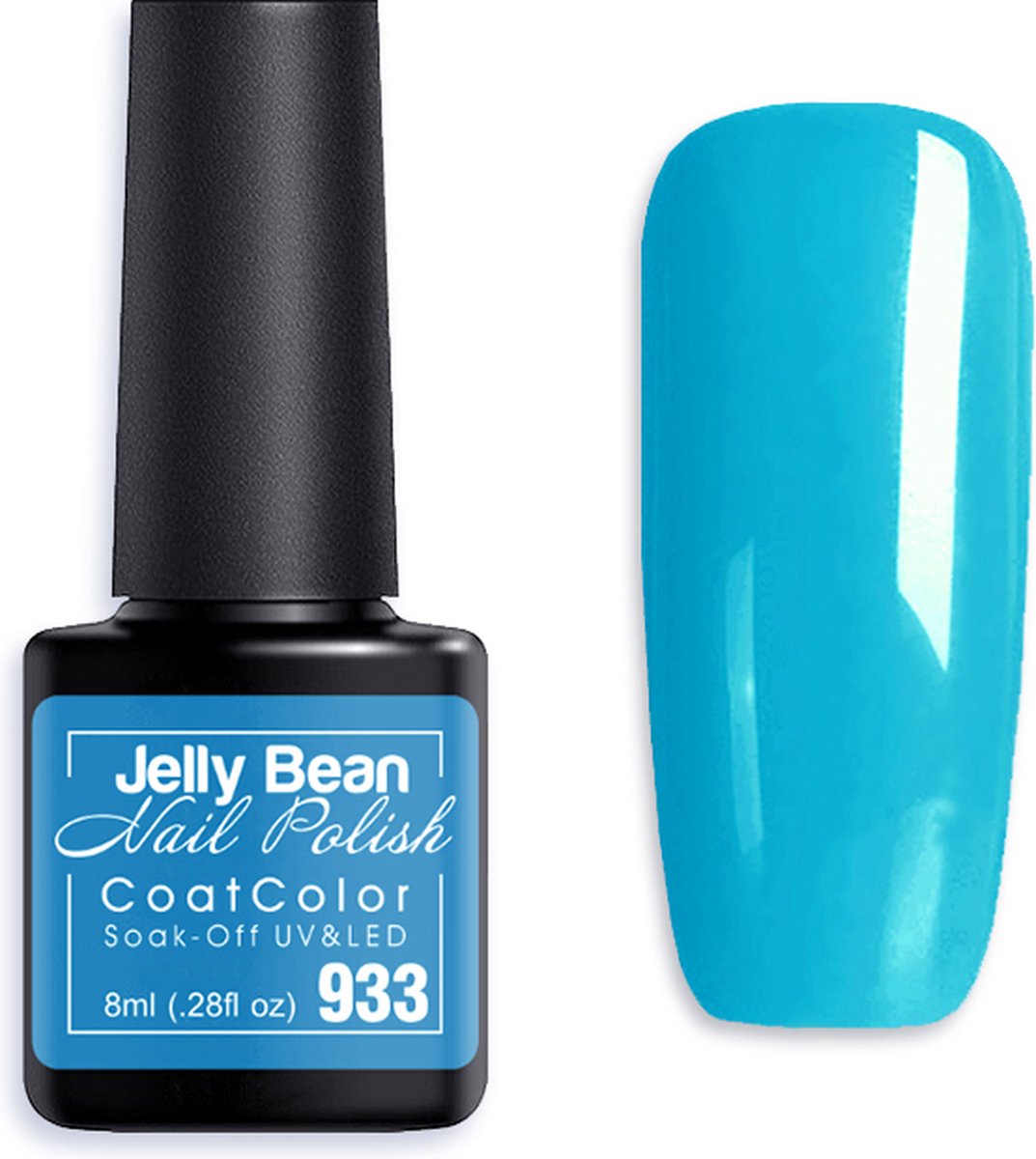 Goedkoopste Jelly Bean Nail Polish Gel Nagellak New - Gellak - Cerulean - UV Nagellak 8ml