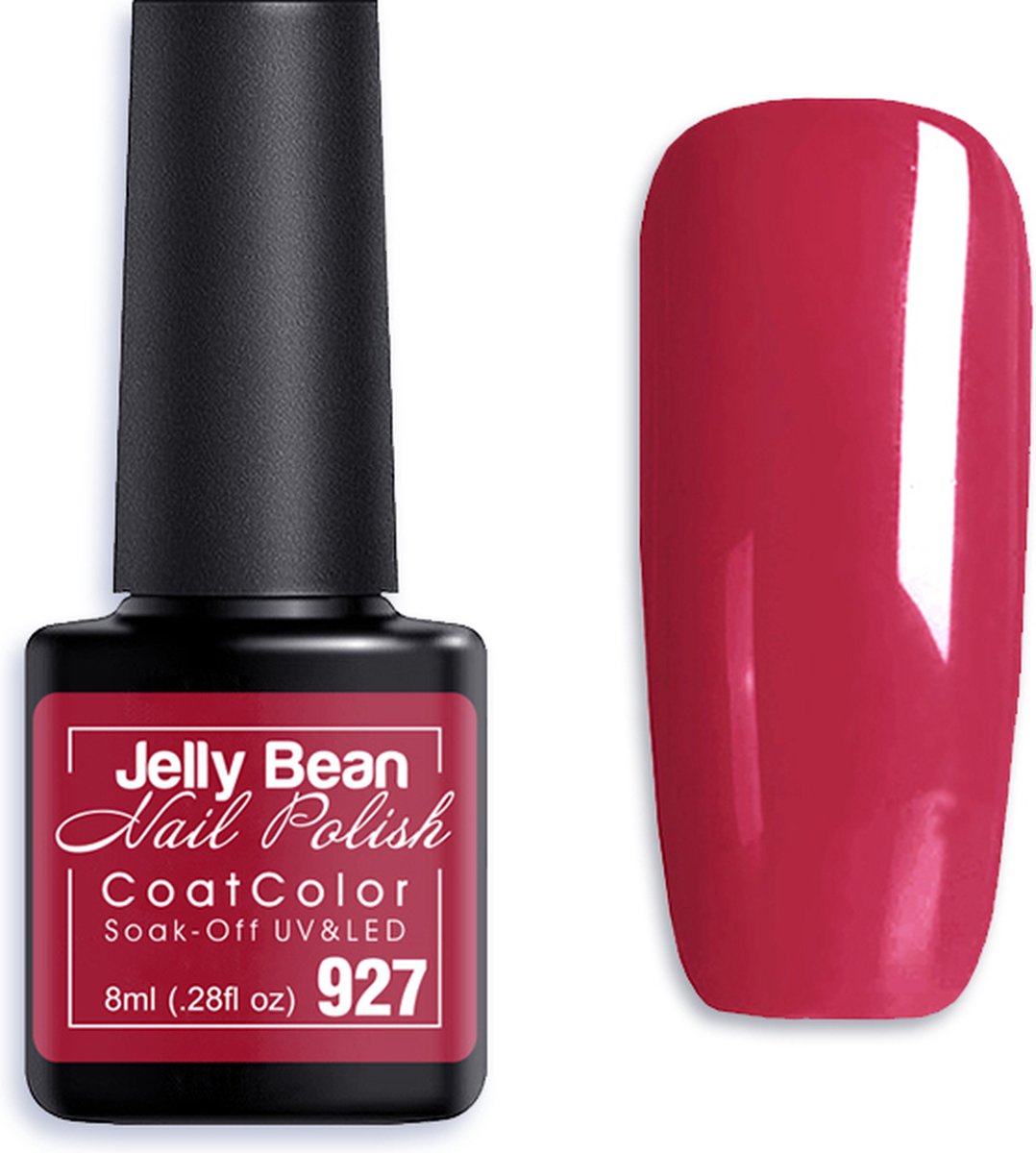 Goedkoopste Jelly Bean Nail Polish Gel Nagellak New - Gellak - Crimson - UV Nagellak 8ml