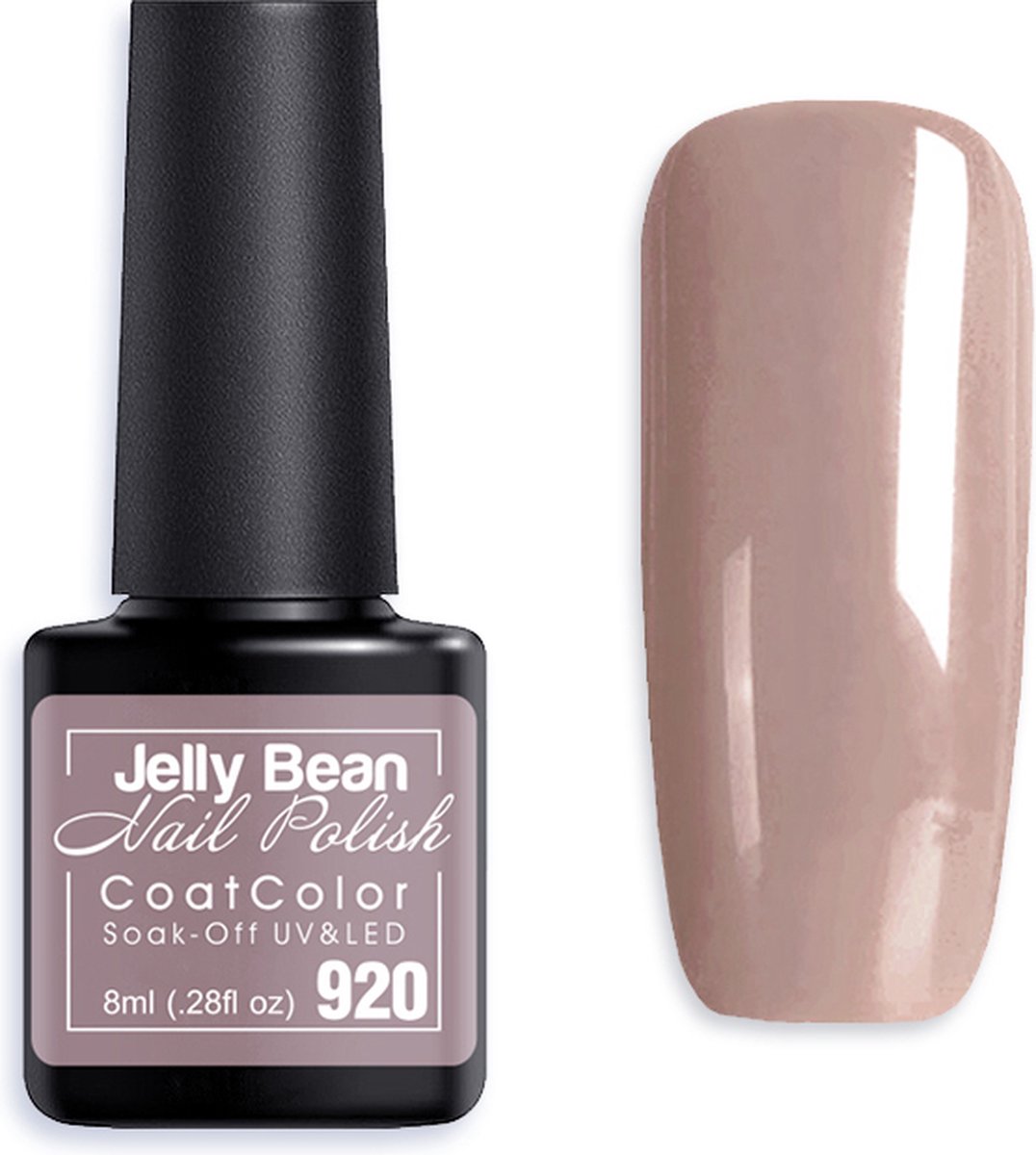 Goedkoopste Jelly Bean Nail Polish Gel Nagellak New - Gellak - Mauve - UV Nagellak 8ml